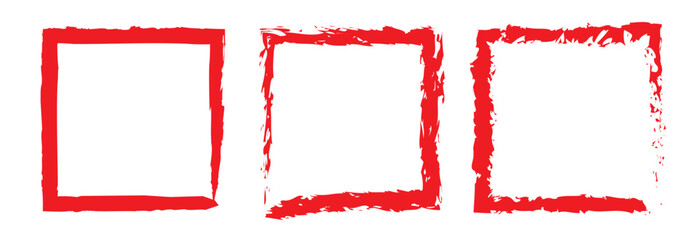 Poster - Grunge frames. Black brush stroke element. 11:11