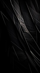 Poster - Dark gray vertical abstract background of lines and polygons. AI generative.