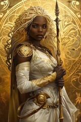 stunning blond african american sagittarius woman: a symbol of strength and success in astrology