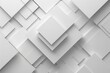 © Creative - Contemporary white and light grey square overlapped patch. Generative Ai
