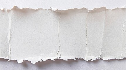 Poster - Transparent white paper ripped message. White paper ripped message torn.