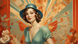 © sebastianav1994 - art deco vintage girl poster