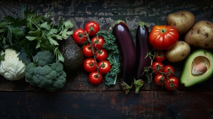 Canvas Print - Assortment of Fresh Vegetables