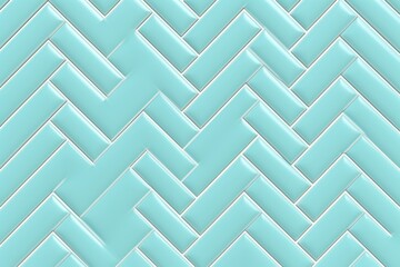 Wall Mural - A stylish blue and white geometric tile pattern