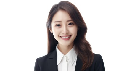 Wall Mural - A professional woman in a business suit smiling for the camera