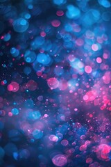 Poster - A blurry photo of a blue and pink background, suitable for various design projects