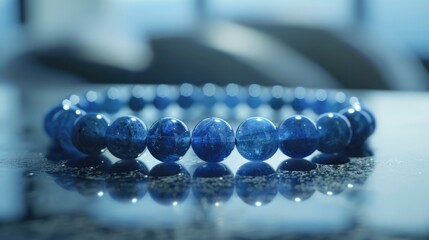 Poster - Close up of a bracelet on a table, perfect for jewelry store promotions