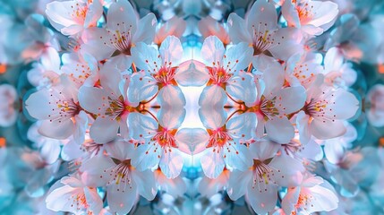 Poster - A close up shot of a bunch of colorful flowers. Suitable for various floral themed projects