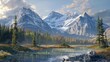 Canadian Rocky Mountains nature landscapes