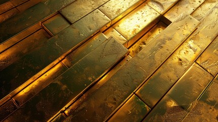 Poster - Detailed view of a wooden floor, perfect for background use