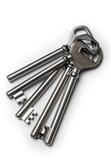 Poster - A bunch of keys sitting on top of each other. Perfect for security or home concept