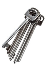 Poster - A stack of keys piled on top of each other. Ideal for security or access concept