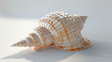 Poster - A close up of a shell on a table, suitable for various design projects