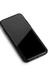 Poster - Close up of a cell phone on a white background. Suitable for technology concepts