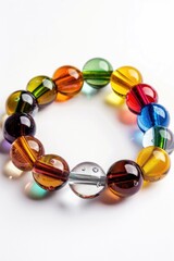 Aufkleber - Multi colored glass bead bracelet, perfect for jewelry design projects