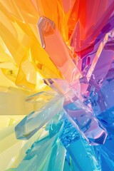 Poster - Close up of vibrant glass pieces, perfect for artistic projects