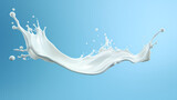 Fototapeta Tulipany - milk splash liquid effect