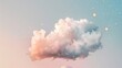 Dreamy cloud with star accents   AI generated illustration