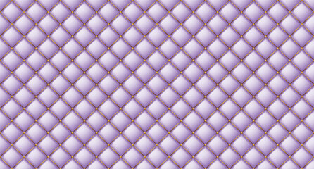 Poster - upholstery quilted background. purple leather texture sofa backdrop. seamless texture quilted backgr