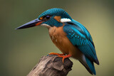Fototapeta Sypialnia - kingfisher on branch