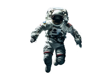 Wall Mural - astronaut floating in space on transparent background png file