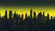 night city skyline. Generative AI