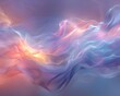Dreamlike Ethereal Abstract Painting with Soft Flowing Colors and Lines Inspired by the Subconscious
