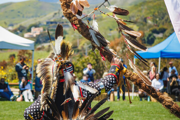 Wall Mural -  Chumash Day Pow Wow and Inter-tribal Gathering. The Malibu Bluffs Park is celebrating 24 years of hosting the Annual Chumash Day Powwow.