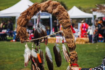 Wall Mural -  Chumash Day Pow Wow and Inter-tribal Gathering. The Malibu Bluffs Park is celebrating 24 years of hosting the Annual Chumash Day Powwow.