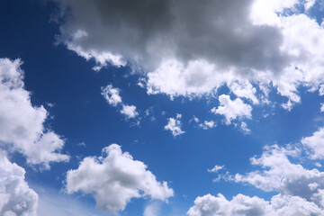 Wall Mural - The sky is blue with clouds, beautiful by nature.