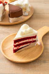 Wall Mural - red velvet cake on plate