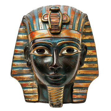 Nemes Egypt Art object isolated on transparent png.
