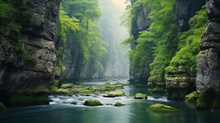 Wall Mural - river in the mountains.