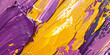 Abstract thick purple and yellow brush strokes background