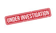 Under Investigation Rubber Stamp Seal Vector