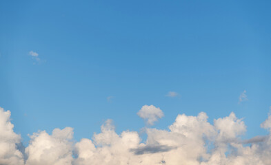 Wall Mural - white clouds on clear sky