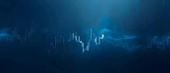 Poster - Abstract background, technical charts, Forex, gold futures, stocks, investment concept.
