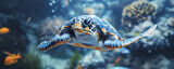 Fototapeta Big Ben - endangered turtle, AI generated