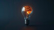 light bulb incorporating a sentient brain for groundbreaking ideas