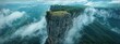Heavenly cliff 8K panorama