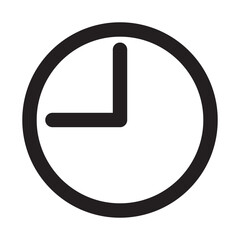 Wall Mural - Clock icon. Time icon vector. Clock icon in trendy flat style isolated