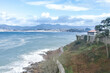 At Baiona - Spain -  on november 2023 - old fortress of monte boi or monte real, overlooking the city and sea