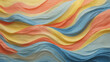 Horizontal abstract wave background with cerulean, coral, and lemon chiffon colors, suitable for use as texture, background, or wallpaper.