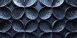 Abstract background of round metal pipes of different diameters. Toned
