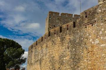 Templar castle in Tomar Portugal