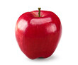 one red apple isolated on white background. clipping path