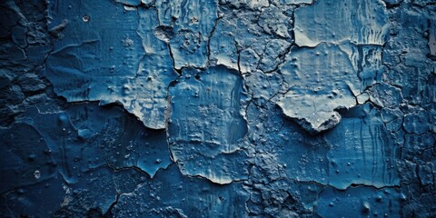 Poster - Close up of peeling paint on a wall, suitable for backgrounds or textures