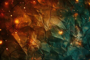 Poster - A close-up view of a bunch of lights, perfect for adding a festive touch to any project