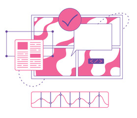 Information interface window design data