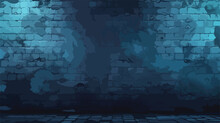 Dark Black And Blue Grungy Wall Background For Disp